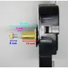 Mécanisme d'horloge + grandes aiguilles extra-longues effilées 23.8/31.4cm DIY pour cadran épais