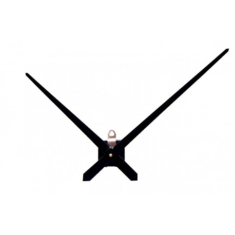 Mécanisme d'horloge + grandes aiguilles extra-longues effilées 23.8/31.4cm DIY pour cadran épais