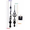 Mécanisme + aiguilles ciselées extra-longues 25/30cm