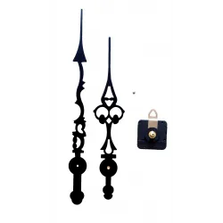 Mécanisme + aiguilles ciselées extra-longues 25/30cm