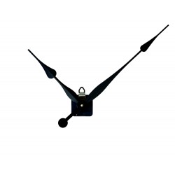 Mécanisme d'horloge SILENCIEUX+ grandes aiguilles poire extra-longues 20.5/30.5cm DIY pour cadran épais