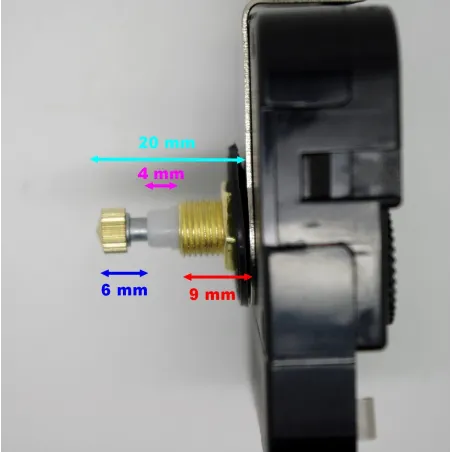 Horloge mécansme d'horloge à balancer agulles drotes longues 13