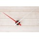 Horloge géante minimaliste Rouge-Blanche