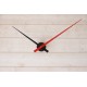 Horloge géante minimaliste Noire-Rouge