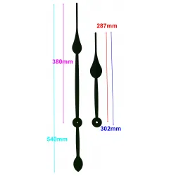 Aiguilles poires géantes 28.7/38cm