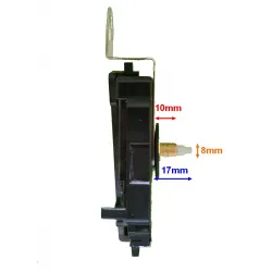 Mécanisme d'horloge à balancier + sonnerie + aiguilles droites courtes 6.2 et 9.5cm DIY