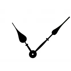 Mécanisme d'horloge AU CHOIX + aiguilles poire 9.3 et 12.6 cm