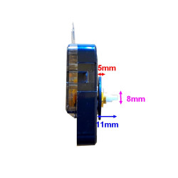 Mécanisme d'horloge AU CHOIX + aiguilles poire moyenne 13.4/17.5cm