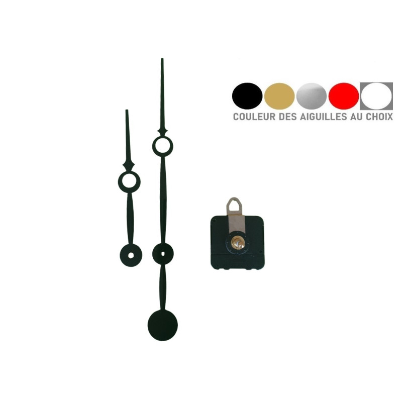 Mécanisme D'Horloge Murale Avec Aiguilles - Remplacement Pour Création Ou Réparation D'Horloge DIY