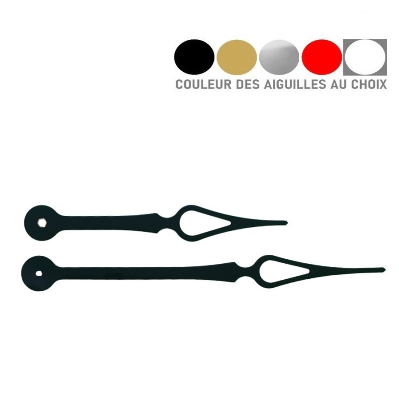 Grandes aiguilles de forme goutte de 16.5 et 23.5cm - Coloris au choix