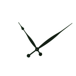 Aiguilles d'horloge de forme pointe de 17 et 22cm