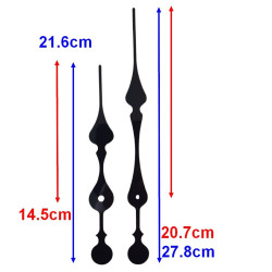 Grandes aiguilles de style de 14.5 et 20.7cm - Coloris au choix