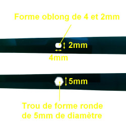 Grandes aiguilles droites effilées de 17 et 24cm - Coloris au choix