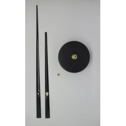 Mécanisme d'horloge + grandes aiguilles droites 17/24 cm DIY