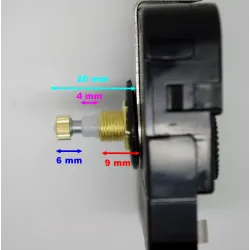 Mécanisme d'horloge + grandes aiguilles droites 17/24 cm DIY