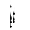 Aiguilles poire extra-longues 20.5/30.5cm